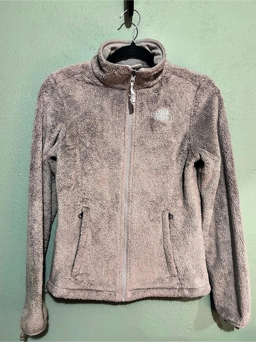 The North Face Women’s Osito Fleece Jacket XS Gray Full Zip Sherpa AAHY